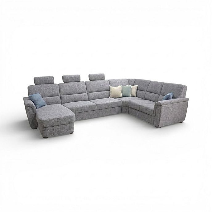 Sedací souprava SAMANTA LUX DUK-3SRmH-VROH-2UB+3x záhlavník