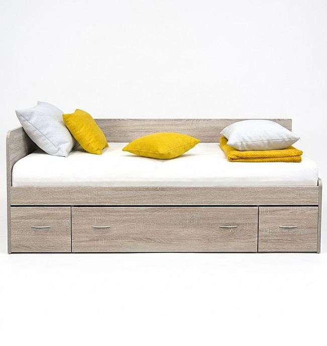 Postel RANGO (F) 90cm, s roštem a s úložným prostorem