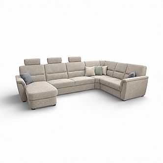 Sedací souprava SAMANTA LUX DUK-3SRmH-VROH-2UB+3x záhlavník
