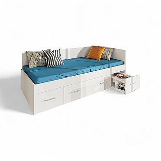 Postel RANGO (R) 90cm, s matrací, s roštem a s úložným prostorem