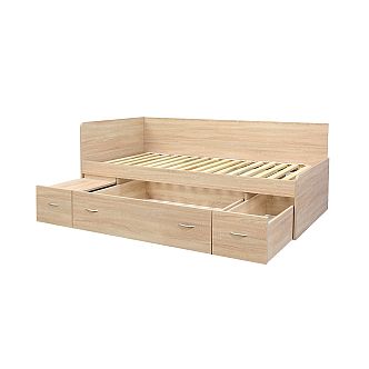 Postel RANGO (R) 90cm, s matrací, s roštem a s úložným prostorem