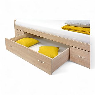 Postel RANGO (F) 90cm, s roštem a s úložným prostorem