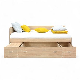 Postel RANGO (F) 90cm, s roštem a s úložným prostorem