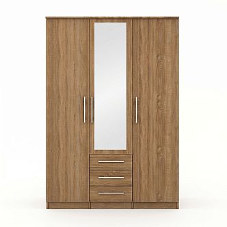 Skříň ROMA LUX 3 šatní, 150cm